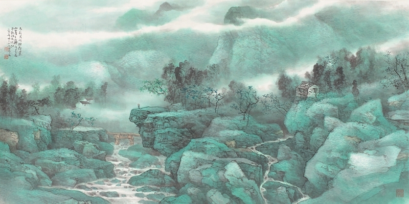 大河村晨靄