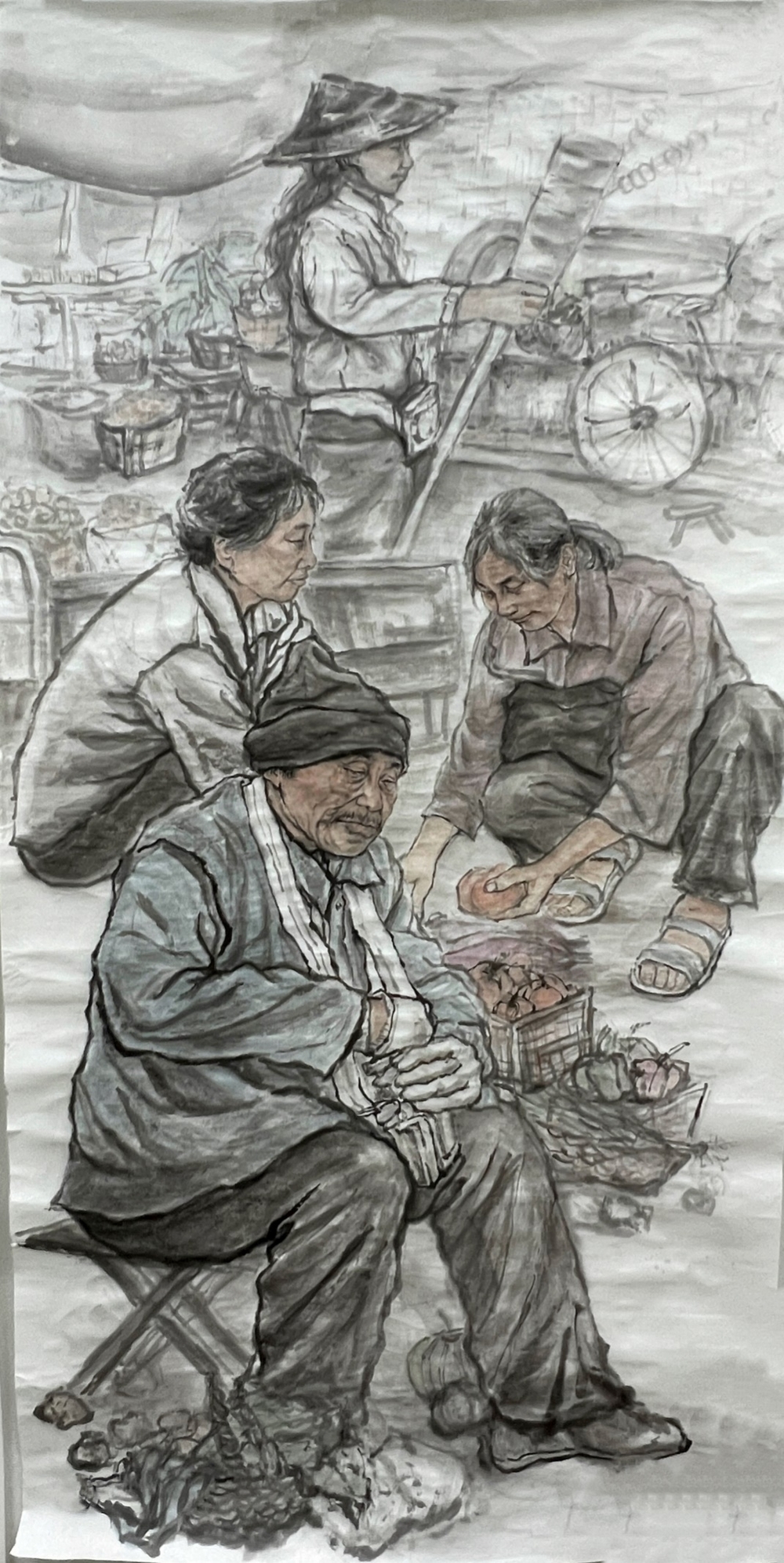  綜合類（國畫）三等獎《一半煙火，一半清歡》