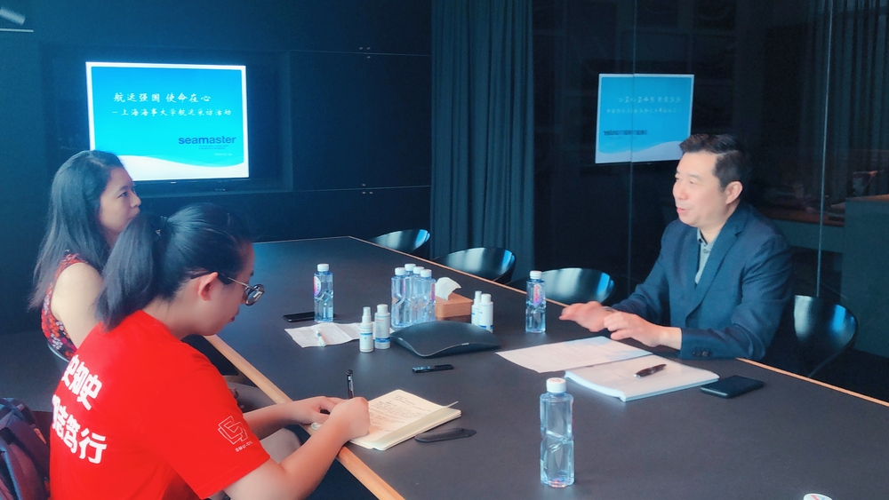 采訪上海菁英航運經紀有限公司董事長季文元