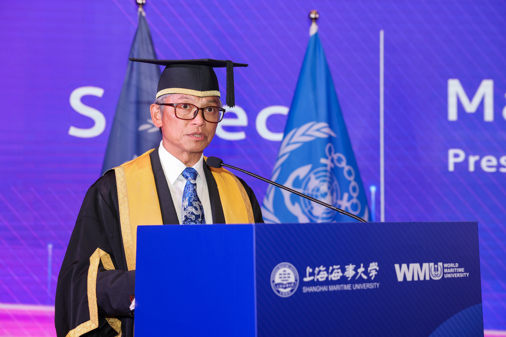 世界海事大學校長小馬克西莫?梅西亞致辭