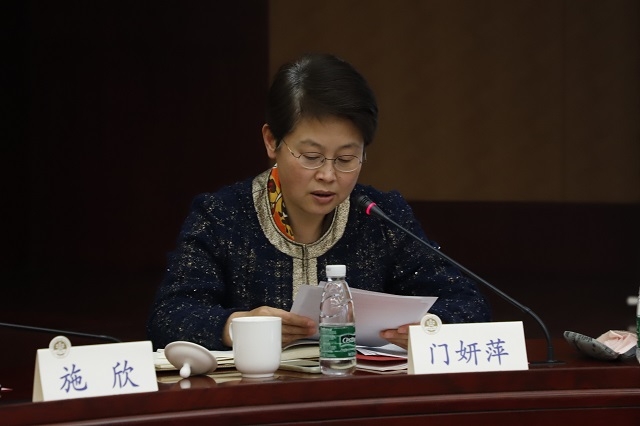 門妍萍副書記布置學校學習貫徹落實黨的十九大精神工作方案