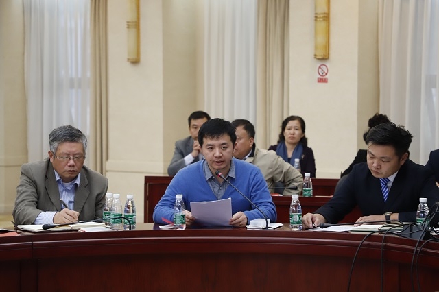 教師代表馬克思主義學院王達山老師發(fā)言