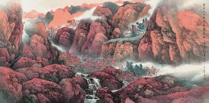 秋 2015年 紙本設色 68.3×137.2cm