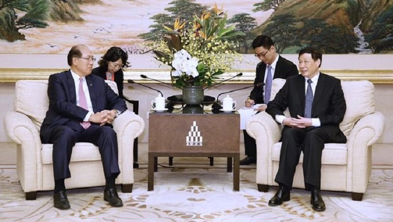 上海市市長應勇會見國際海事組織秘書長林基澤一行，對MTCC-Asia落戶上海表示祝賀