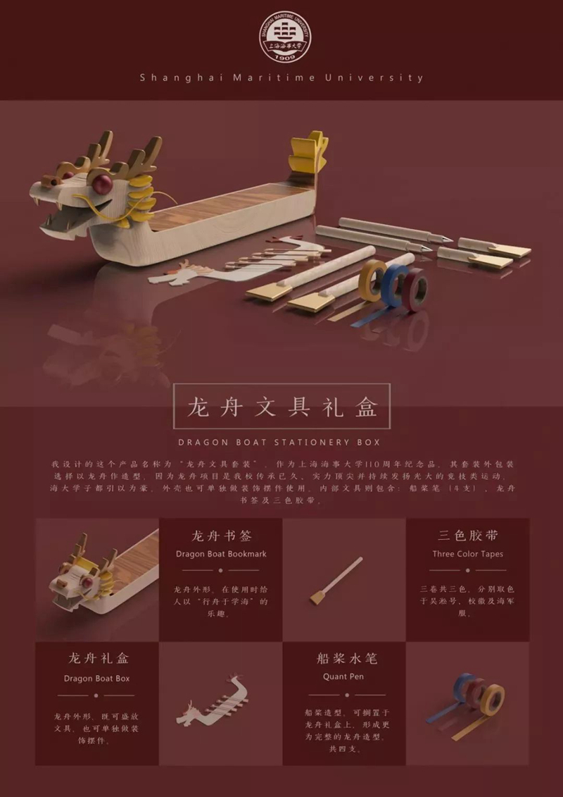 產品類三等獎：《龍舟文具禮盒》——周春鈺