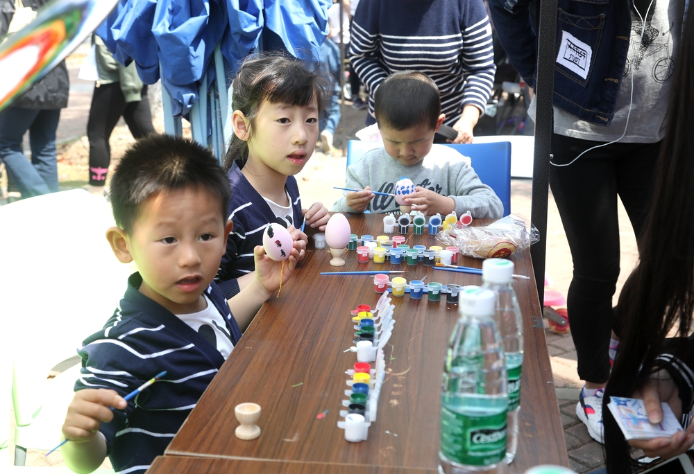 開放日活動上的孩子們