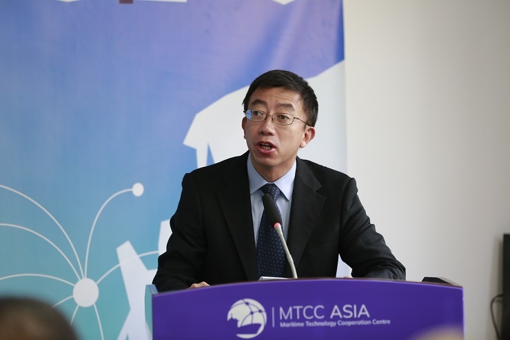 上海海事大學副校長、MTCC-Asia執行主席施欣副校長主持開幕式