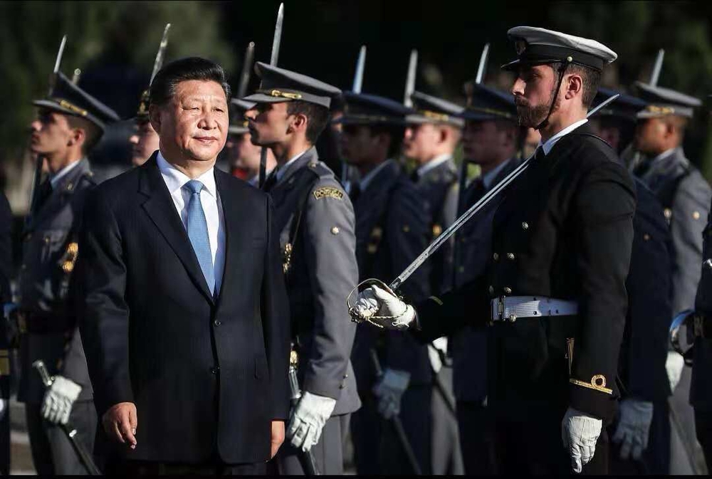 我校在葡萄牙留學生參加歡迎習近平主席訪問活動