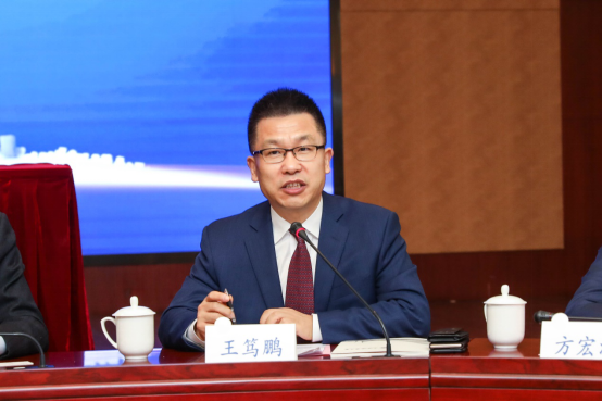 中國外運華東有限公司黨委書記、總經理王篤鵬致辭