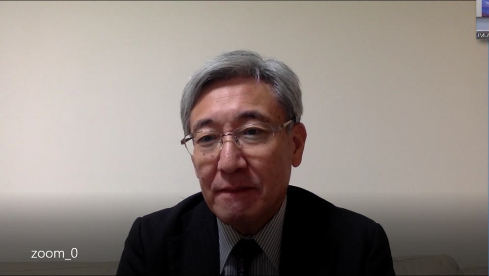 國際海事大學聯合會（IAMU）秘書長Takeshi Nakazawa教授做專業交流
