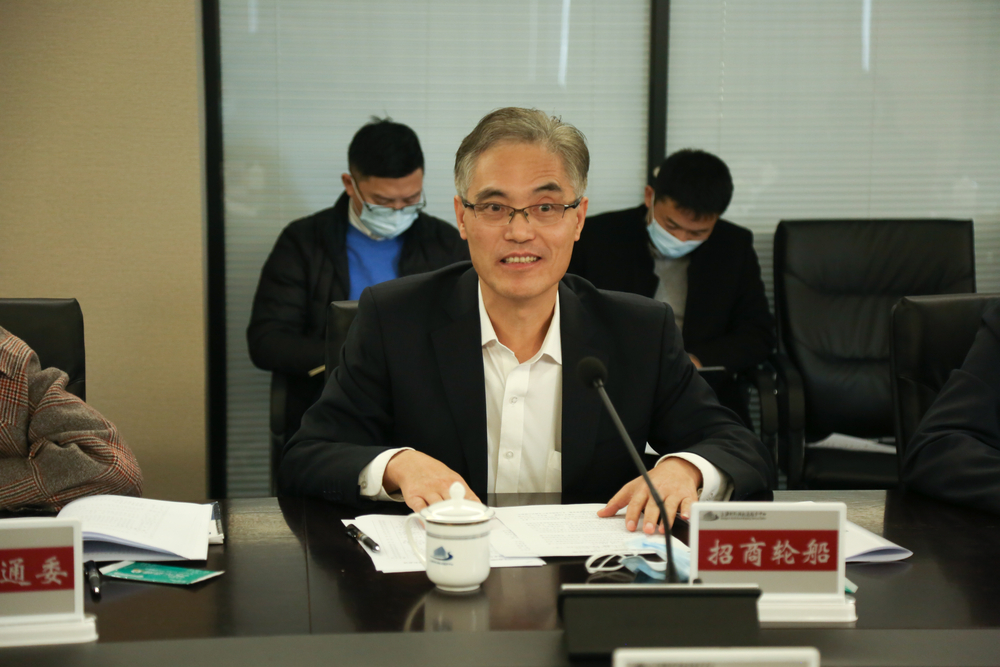 理事長單位代表招商局能源運輸股份有限公司（招商輪船）徐挺惠副總經理發言
