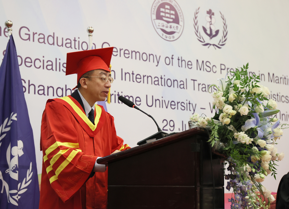 上海海事大學副校長施欣致辭
