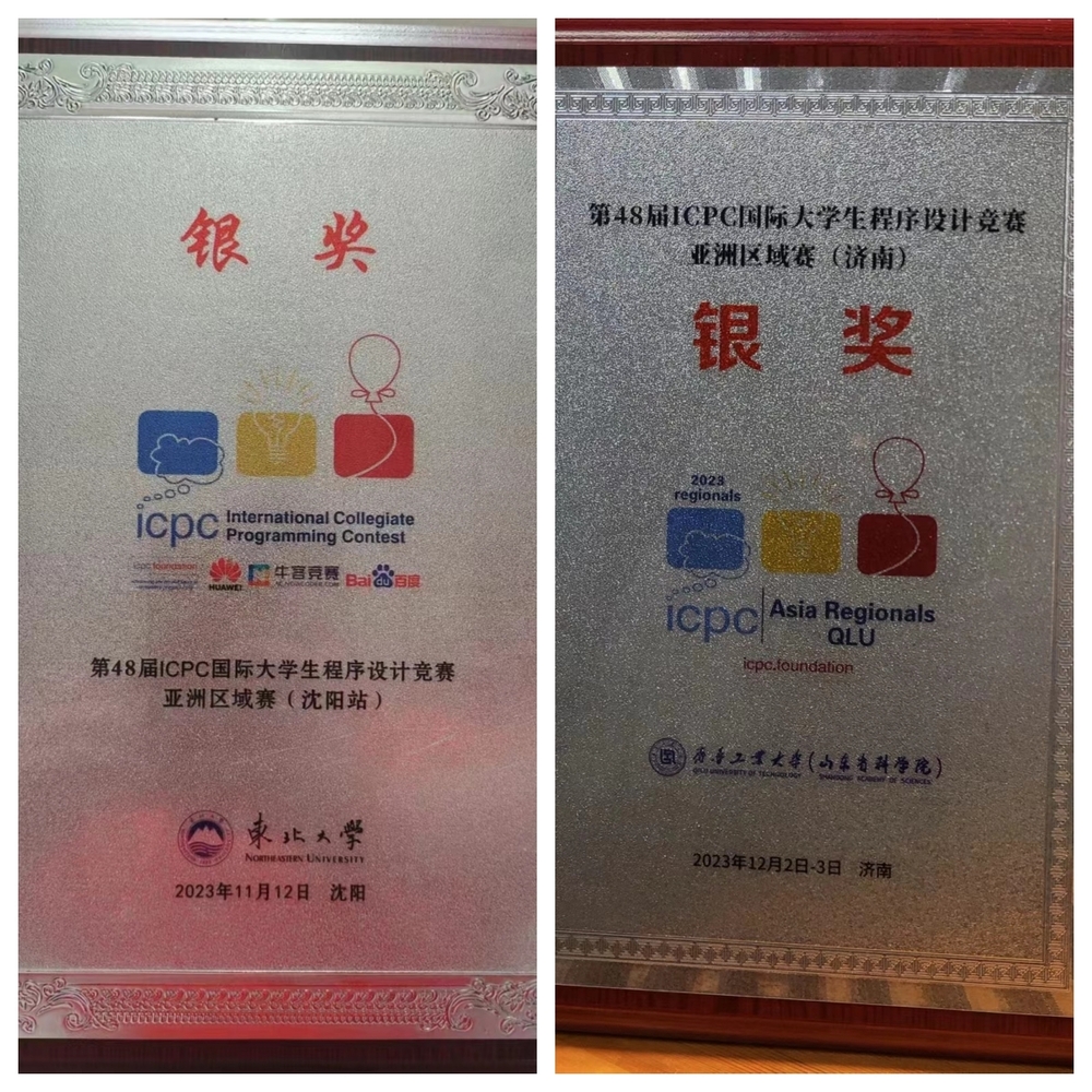 比賽所獲銀牌