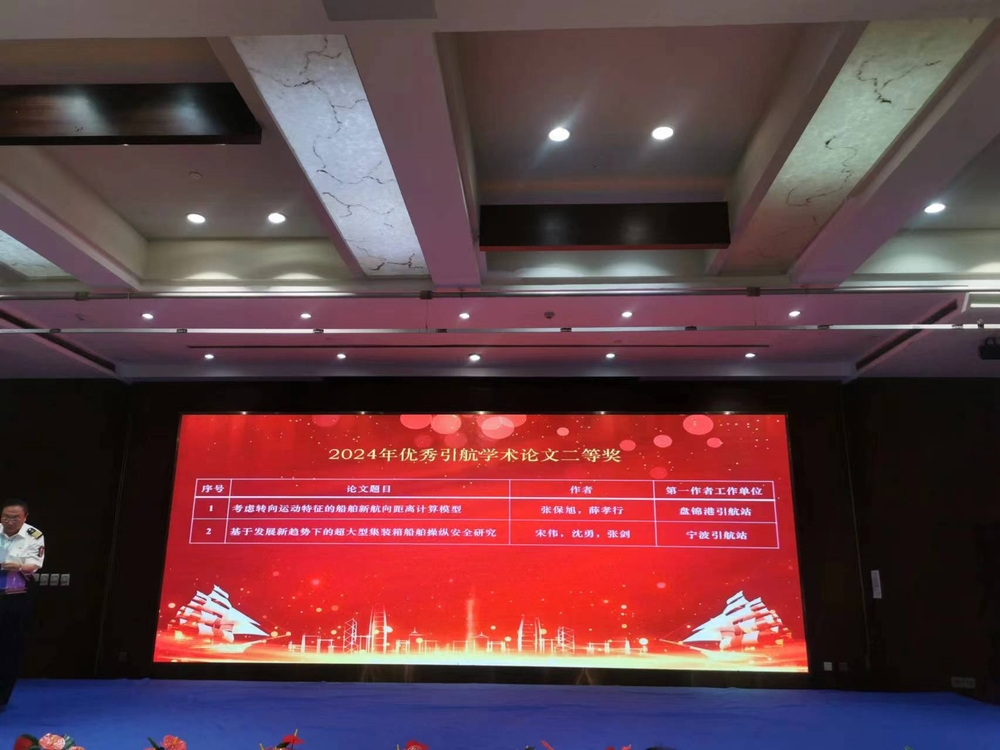 商船學(xué)院薛孝行船長與盤錦港引航站合作撰寫的論文獲頒2024年優(yōu)秀引航學(xué)術(shù)論文二等獎